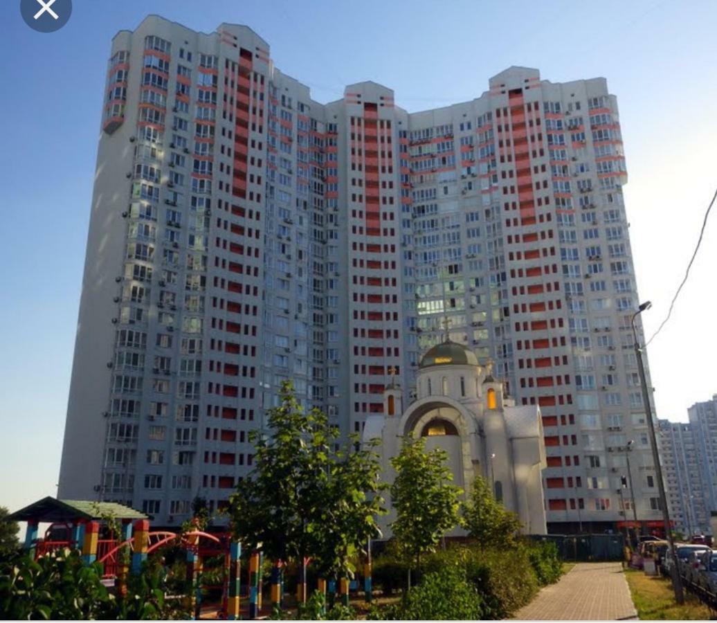 Panoramic View Lux Apartment On Metro Osokorky Kiev Exterior photo